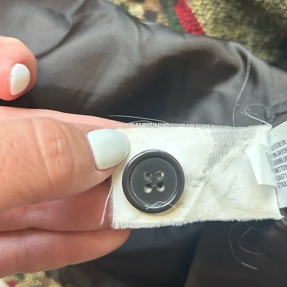 Mossimo Supply Co. Trench Style Coat with Geometric Print - Picture 8 of 10